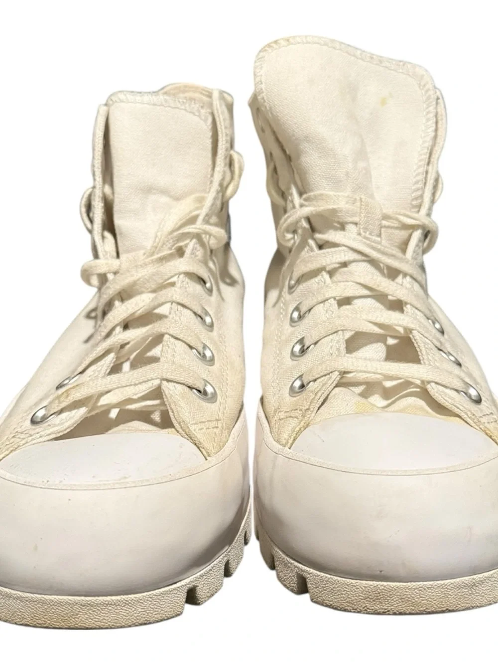 Converse Chuck Taylor All Star Hi Lugged High Top White Shoes Women's 10.5